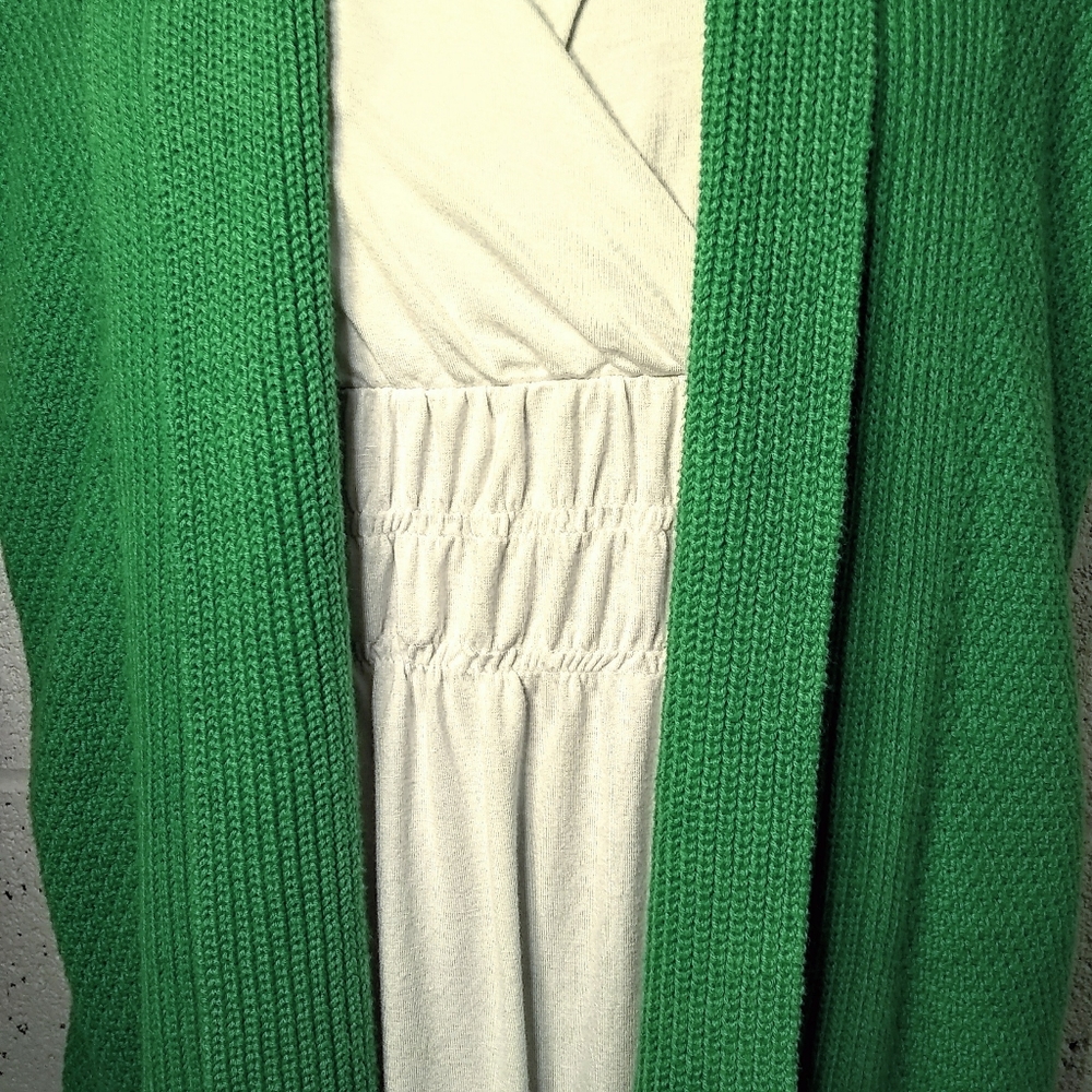 Apt. 9 Small Green Open Green Knit Cardigan W/ Top - Picture 4 of 11